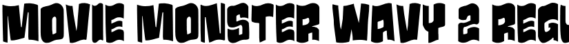 Movie Monster Wavy 2 Regular font