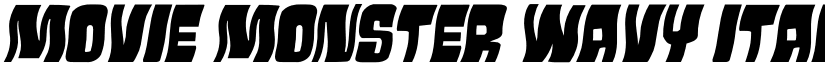Movie Monster Wavy Italic Regular font