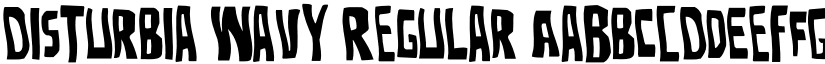 Disturbia Wavy Regular font
