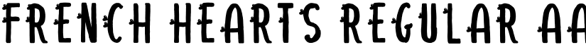 French Hearts Regular font
