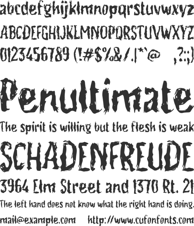 f Faresign font preview