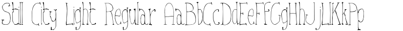 Still City Light Regular font