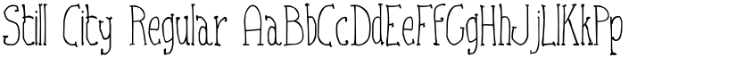 Still City Regular font