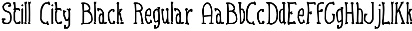 Still City Black Regular font