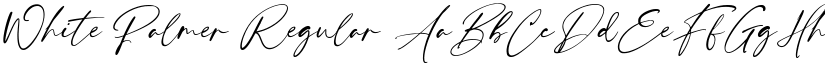 White Palmer Regular font