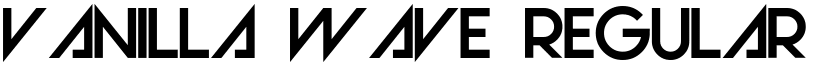 Vanilla Wave Regular font
