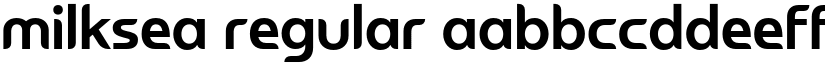 Milksea Regular font