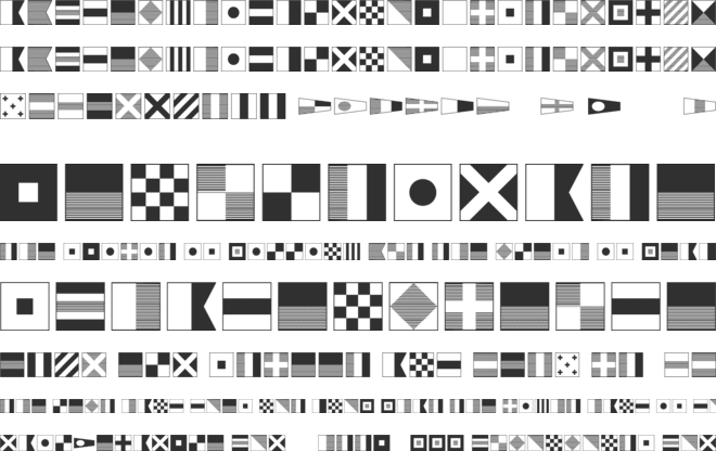 Maritime Flags font preview