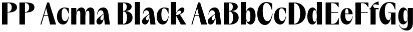 PP Acma Black font