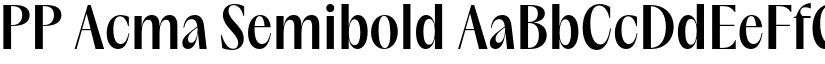 PP Acma Semibold font