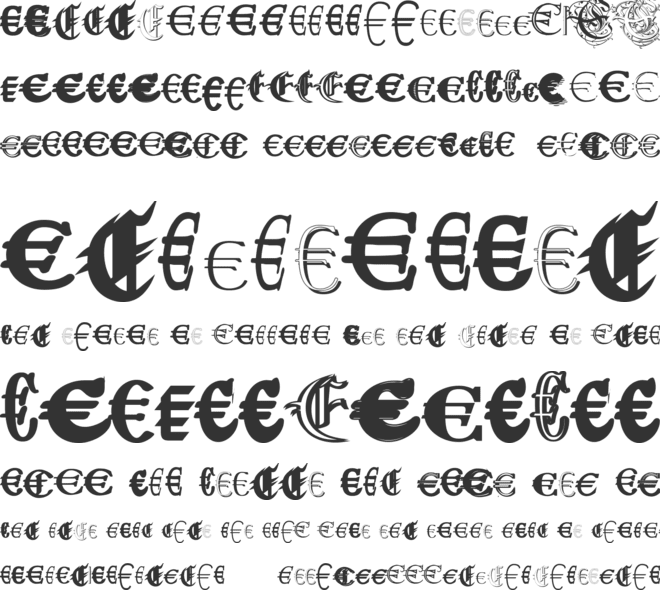 Ubiqita Europa font preview