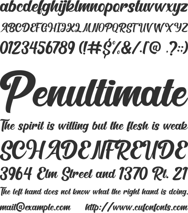 Healing Lighters font preview
