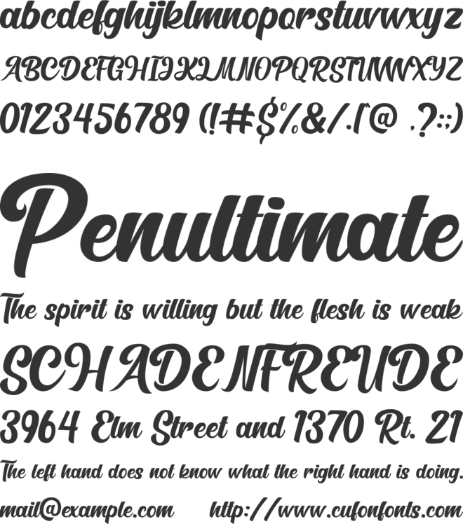 Healing Lighters font preview