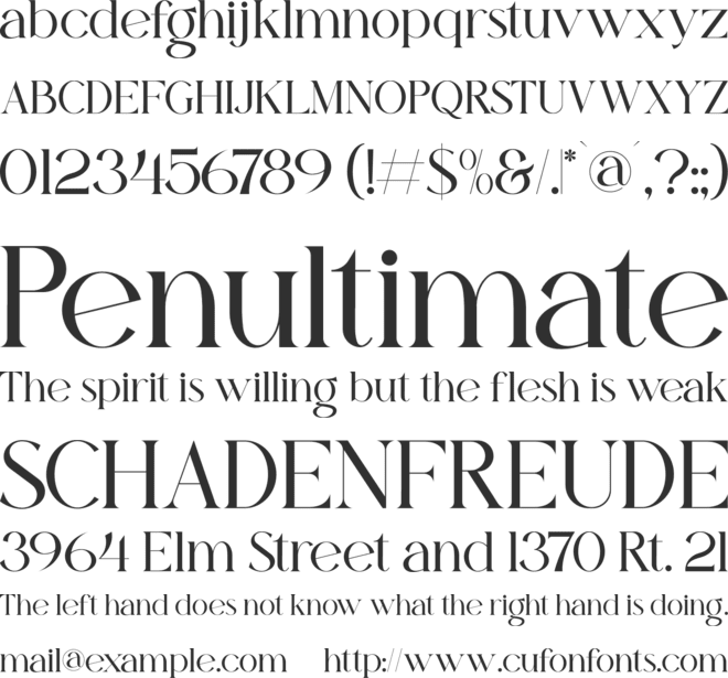 Gikany font preview