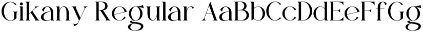 Gikany Regular font