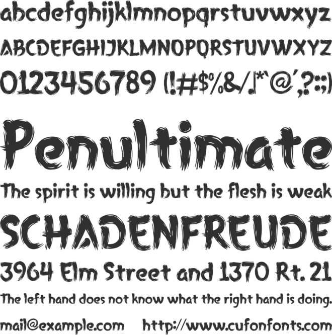 GRIMROAR font preview