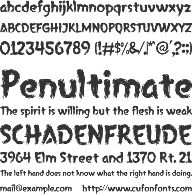 GRIMROAR font preview