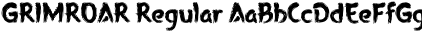 GRIMROAR Regular font