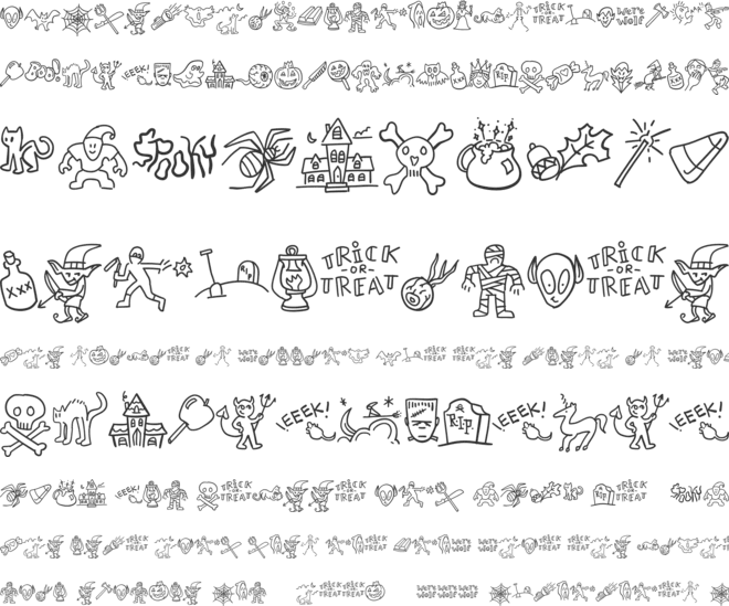 Weenies font preview