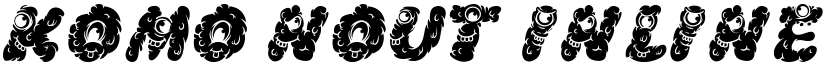Komo Nout inline Regular font
