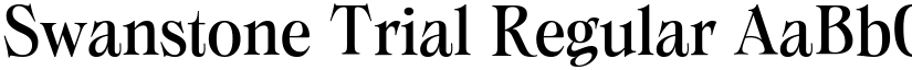 Swanstone Trial Regular font