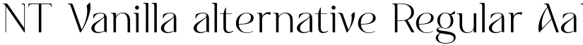 NT Vanilla alternative Regular font
