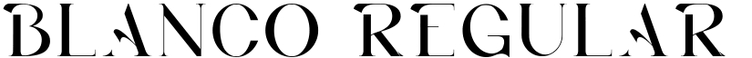 BLANCO Regular font