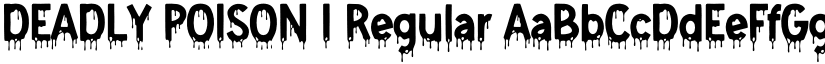 DEADLY POISON I font download