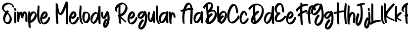 Simple Melody Regular font