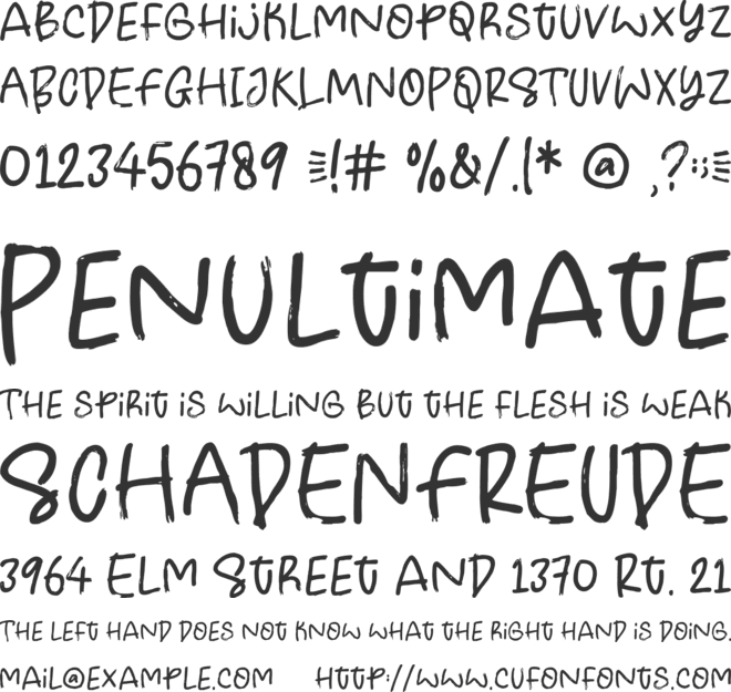 Night Benjamin font preview