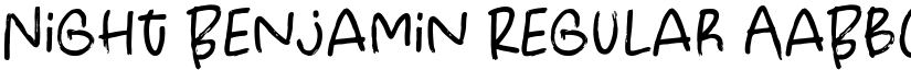 Night Benjamin Regular font