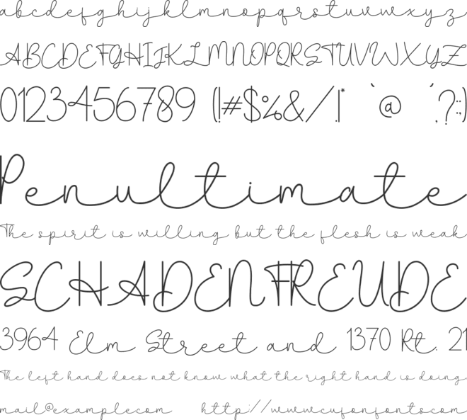 Lifelism font preview
