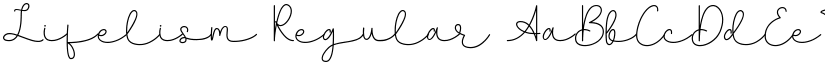 Lifelism Regular font
