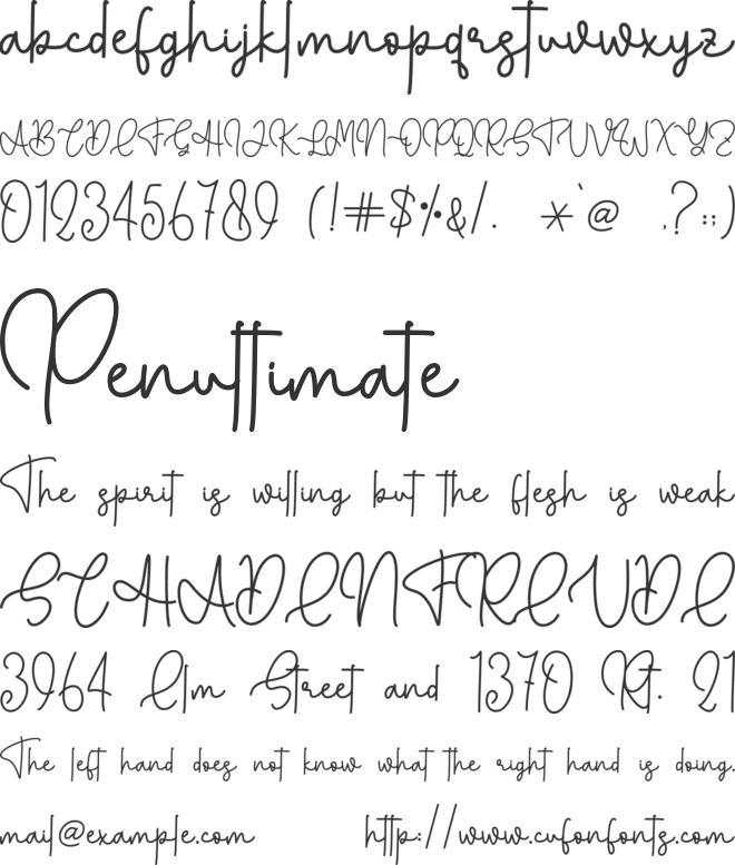 Halloween Monoline - Personal U font preview