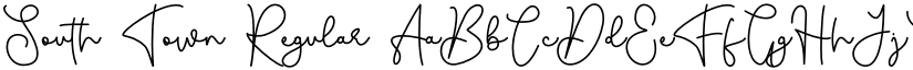 South Town Regular font