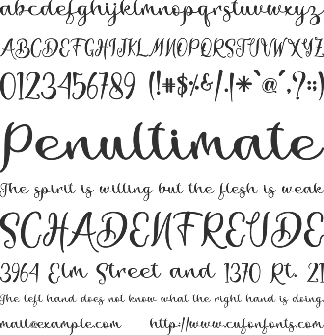 Ladysta - Personal Use font preview