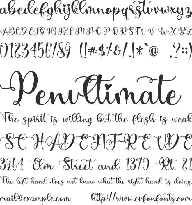 Early Christmas - Personal Use font preview