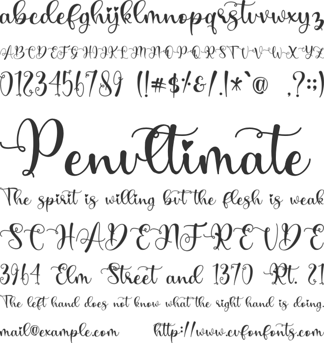 Early Christmas - Personal Use font preview