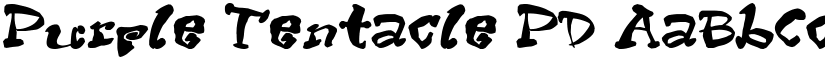 Purple Tentacle PD font