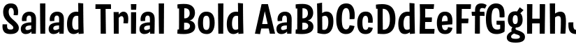 Salad Trial Bold font