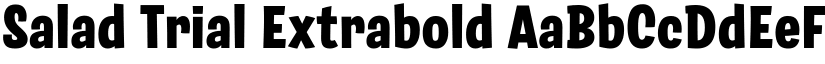 Salad Trial Extrabold font