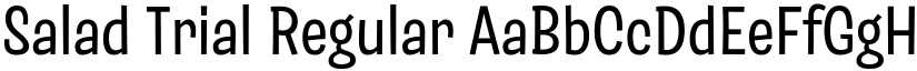 Salad Trial Regular font