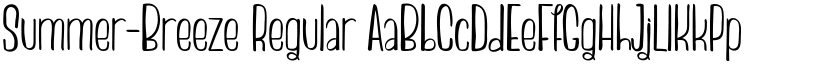 Summer-Breeze Regular font