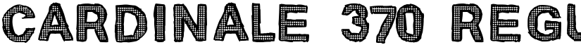 Cardinale 370 Regular font