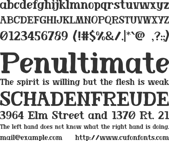 Badgeworthy font preview