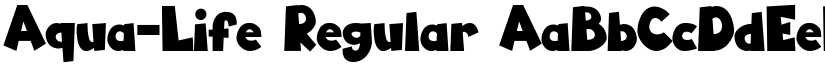 Aqua-Life Regular font