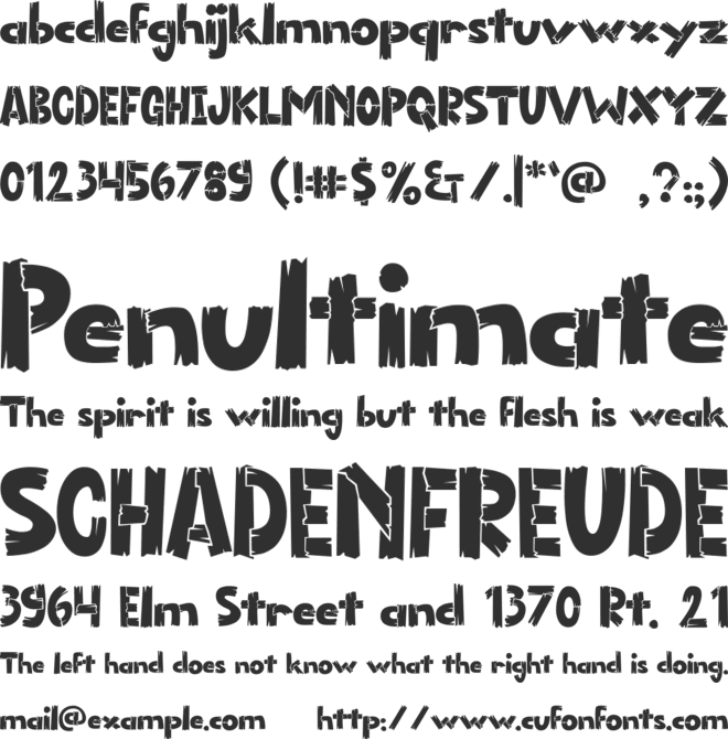 FORESTANA font preview