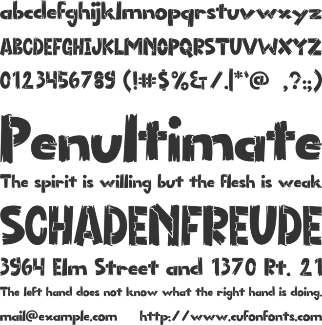 FORESTANA font preview