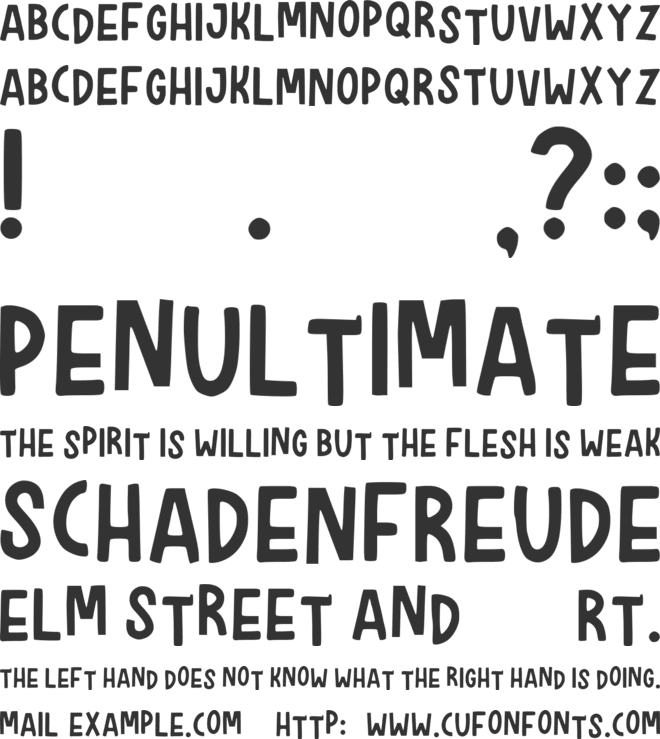 Simpliugli font preview