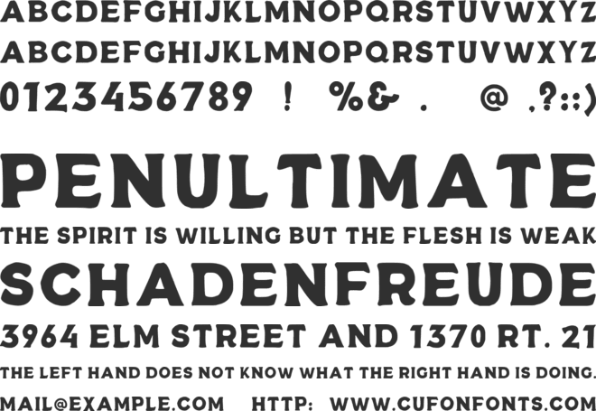 Wilderwild font preview